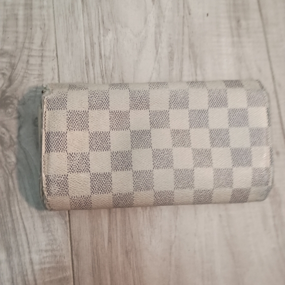 Authentic LOUIS VUITTON Damier Azur Portefeuille Sarah Long Wallet - Picture 6 of 16